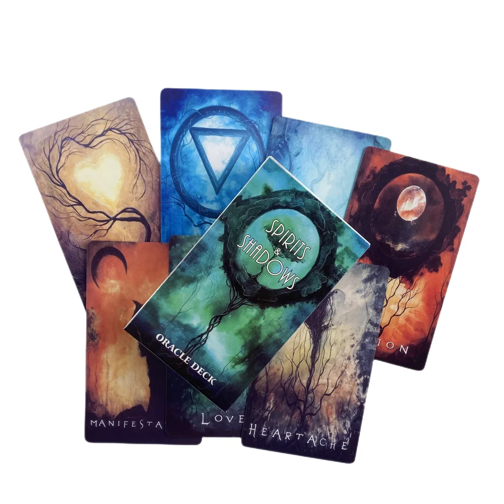 Spirits Shadows Oracle Cards A 52 Tarot English Divination Edition Deck Borad Games