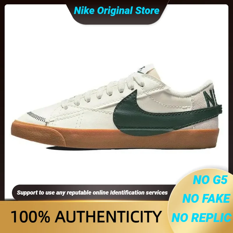 

Nike Blazer Low '77 Jumbo 'sail Pro Green Gum' Sneakers Shoes Dr9865-101 With Original Box