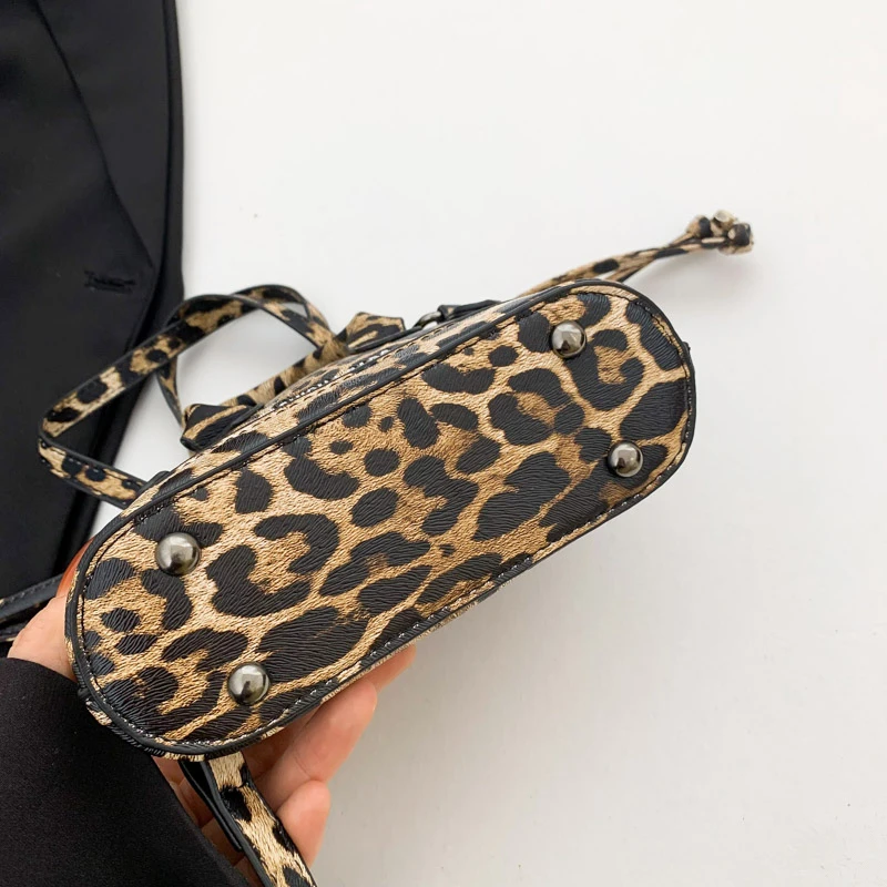 Mini Cheetah Checkerboard Print Handbag Female Evening Party Cosmetic Phone Drawstring Clutch Bag PU Small Shoulder Bag