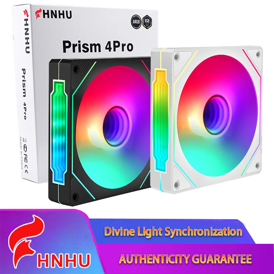 

PRISM 4 PRO Вентилятор для корпуса компьютера 12 см ARGB 4-контактный ШИМ Тихий охлаждающий вентилятор 5 В Большой объем воздуха 45,2 куб. футов/600-1650 об/мин