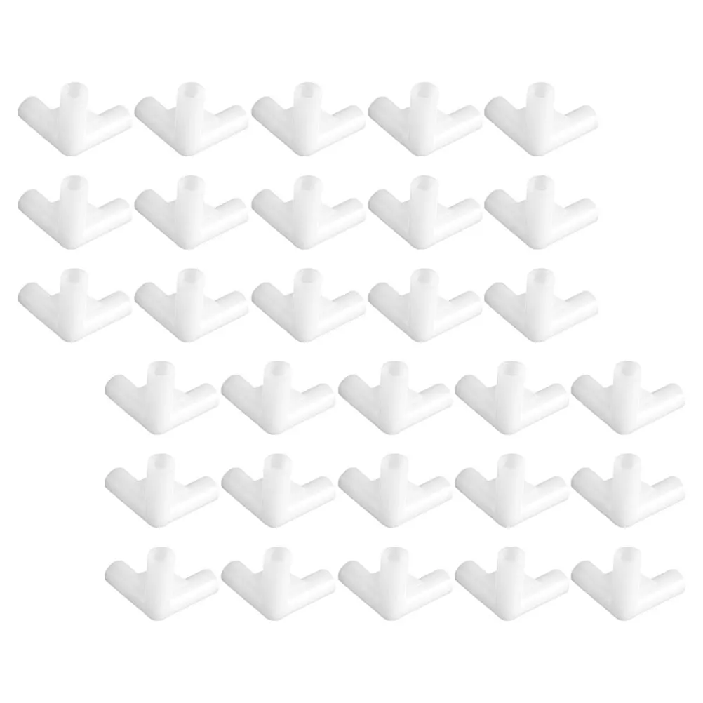 

30 Pcs Outdoor Tent Accessories Pipe Fittings for Camping Tarp with Poles Pp Connector