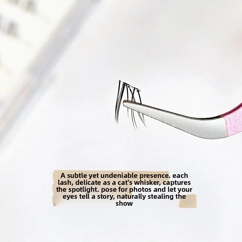 Klebefreie & Aufklebbare Fox-Eye-Wimpern, Natürliche, Wispy, Geschwungene Wimpern ohne Klebstoff, Flügelwimpern für Ober- und Unterwimpern, Künstliche Wimpern – Detail 15