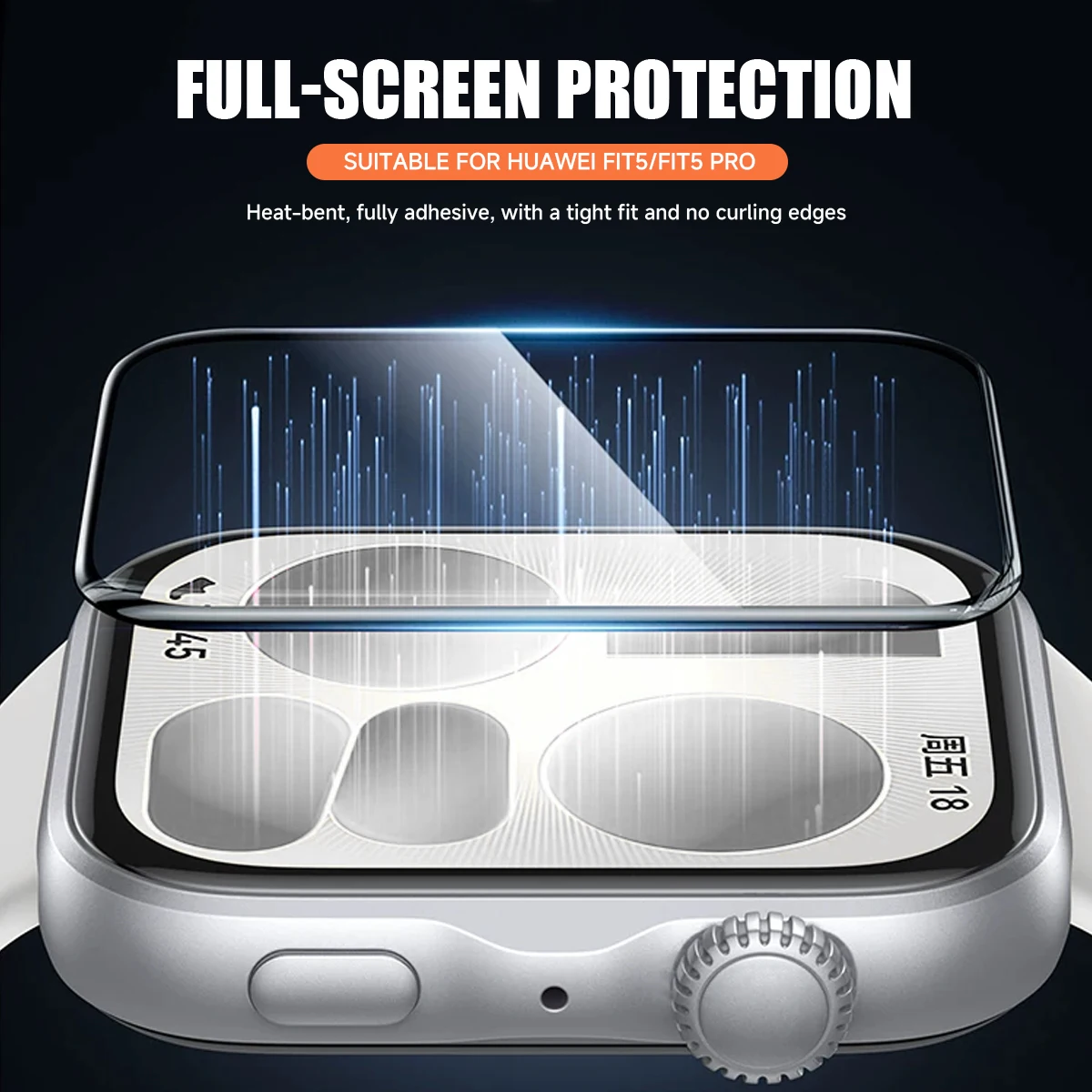3D Screen Protector Films Curved Protective Glass Curved 3D Composite Screen Soft Film 1-5Pcs for Huawei Watch FIT5 FIT5 Pro