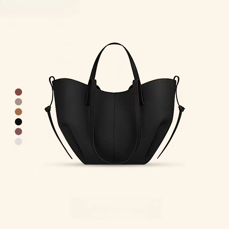 

France New Fashion Wing Bag Tote Bag Retro Commuter Large Capacity Bucket Type Handheld Armpit Large Bag