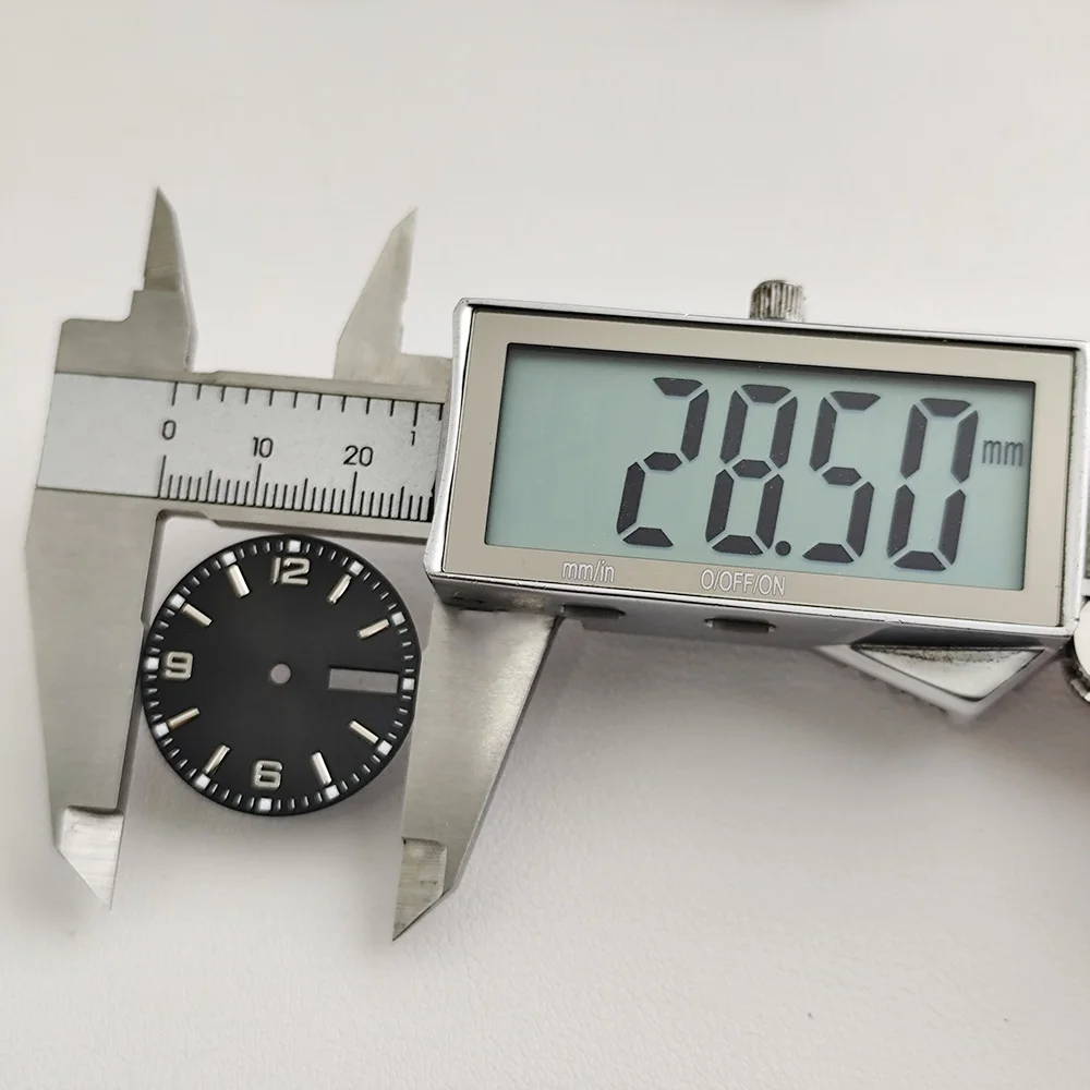 28.5mm NH36 movement watch dial C3 dial/hands suitable for NH36 movement NH36 case watch accessories