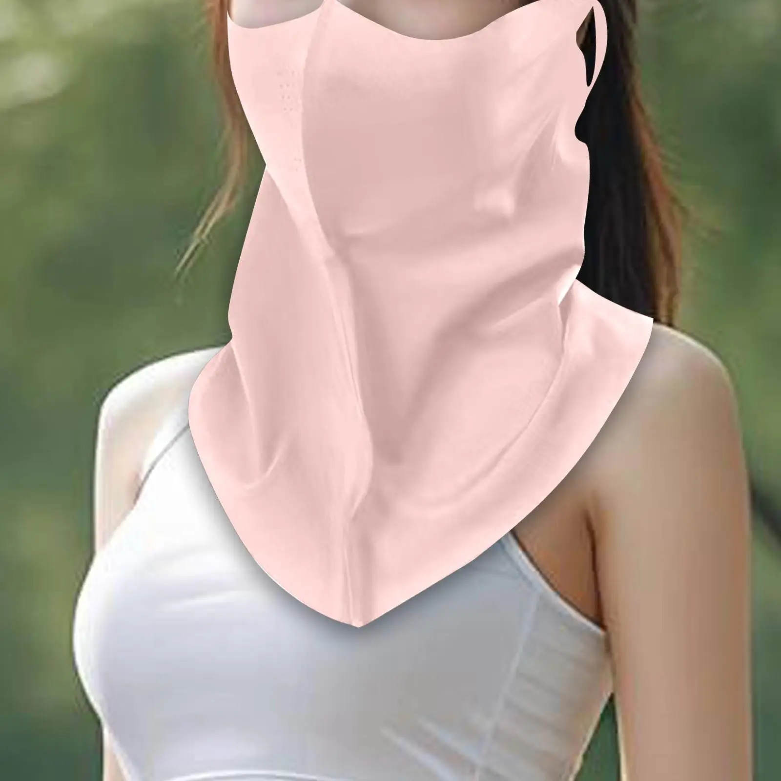 Cachecol feminino com proteção solar para rosto e resfriamento para ciclismo, praia, escalada de montanha