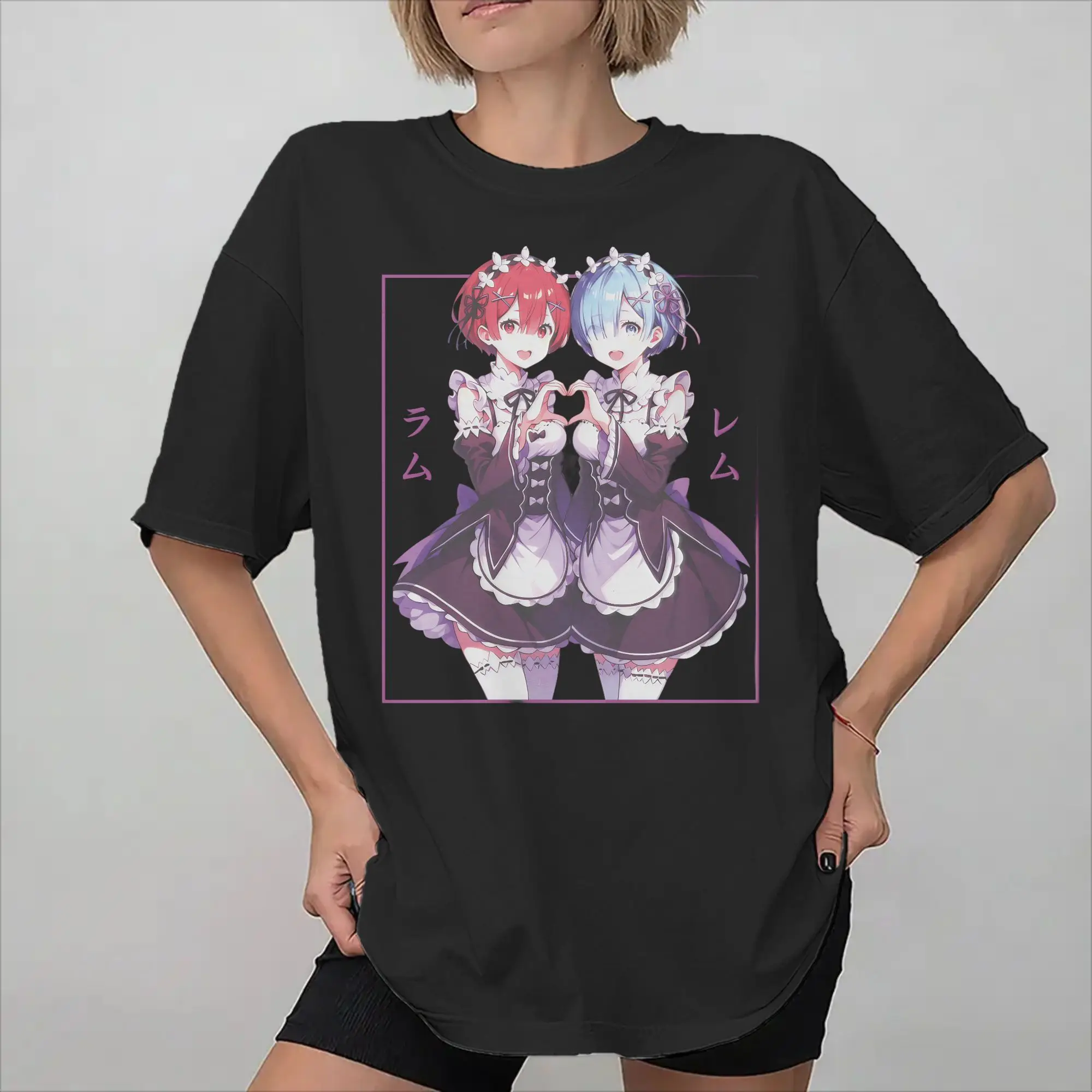 Re:ZERO Starting Life in Another world Merch Unisex T Shirts Pure Cotton Tee Graphic Printed  T-shirt Clothing