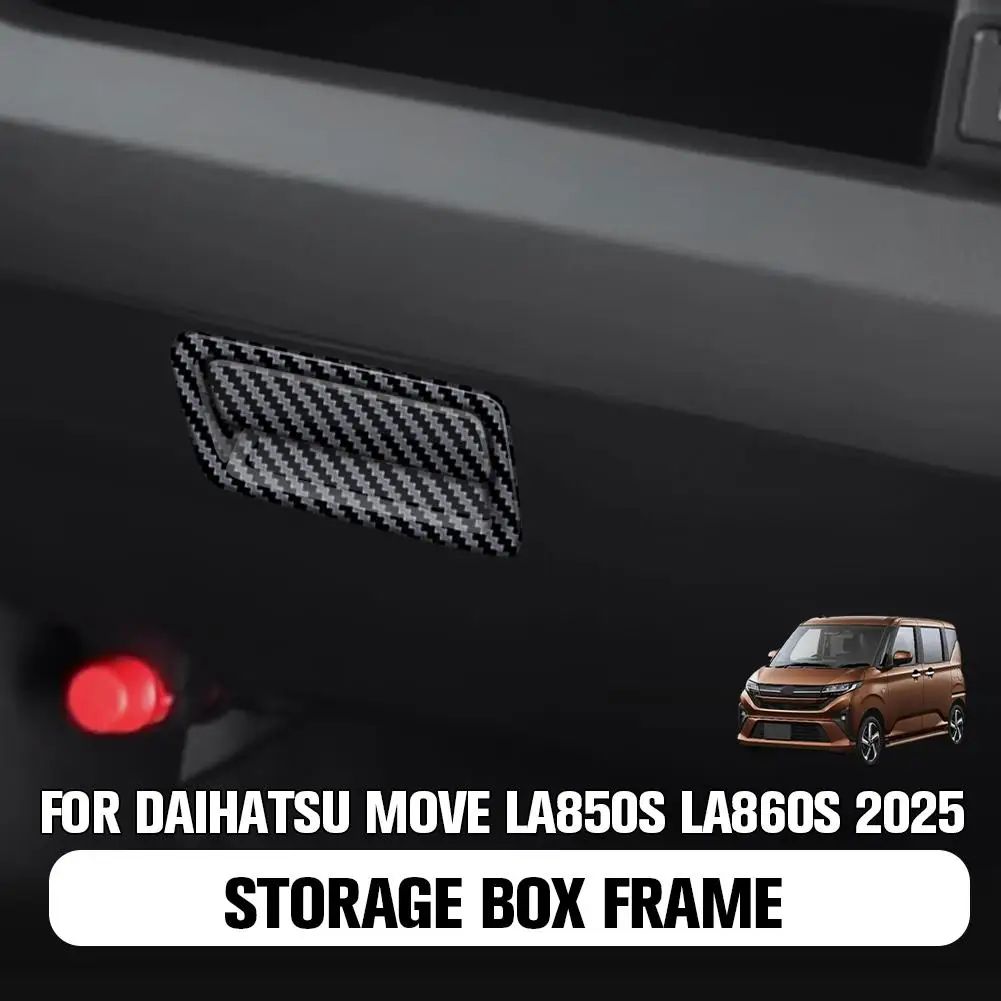 

ABS Carbon Car Armrest Box Handle Frame Trim Cover Sticker for Toyota HIGHLANDER XU70 Kluger 2020 2021 2022 2023 2024 Q9C1