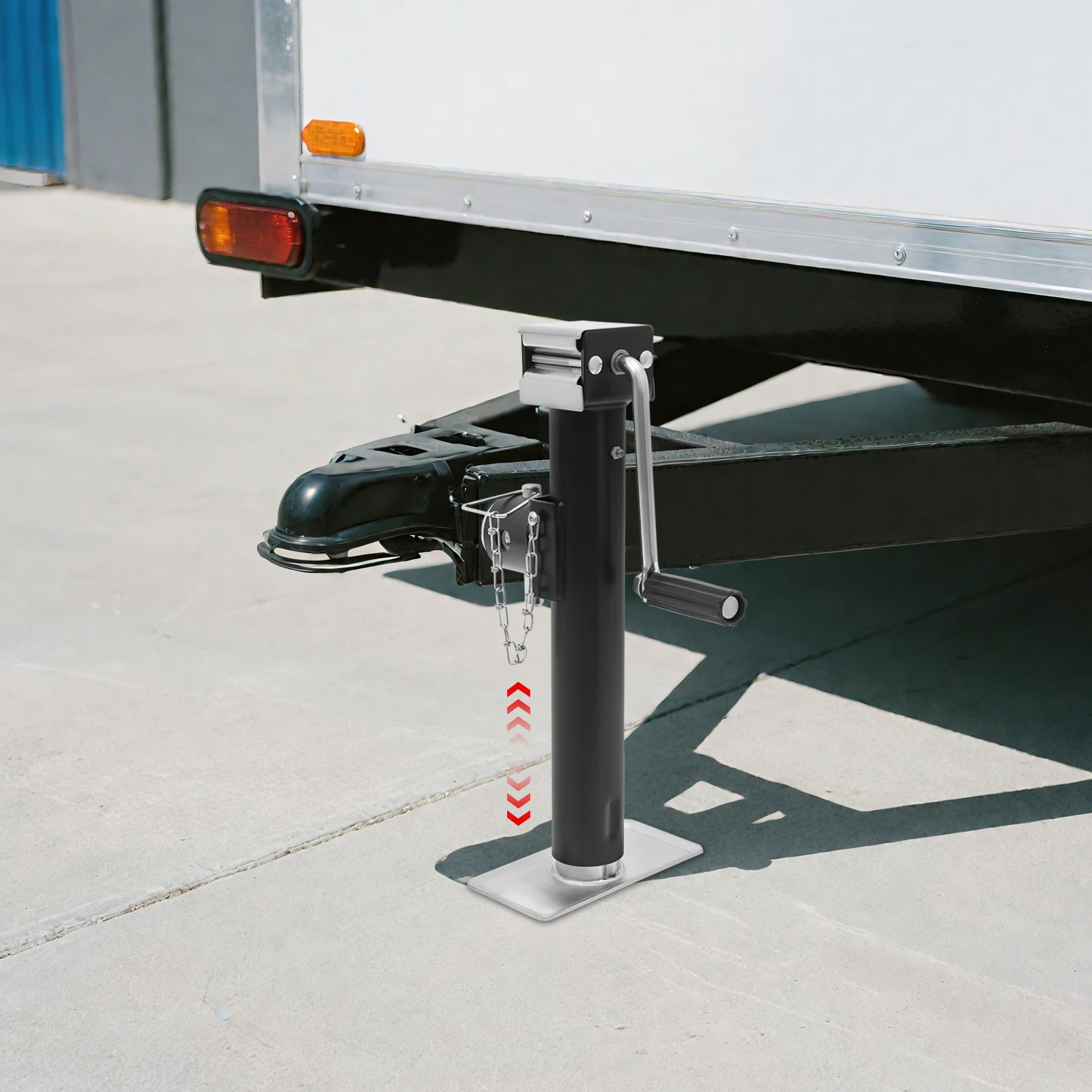 

Hand-cranked Lifting Jack, Heavy Duty Lifting Jack, for Car Maintenance, Tire Replacement, Lifting Weight 1000lbs (Black)