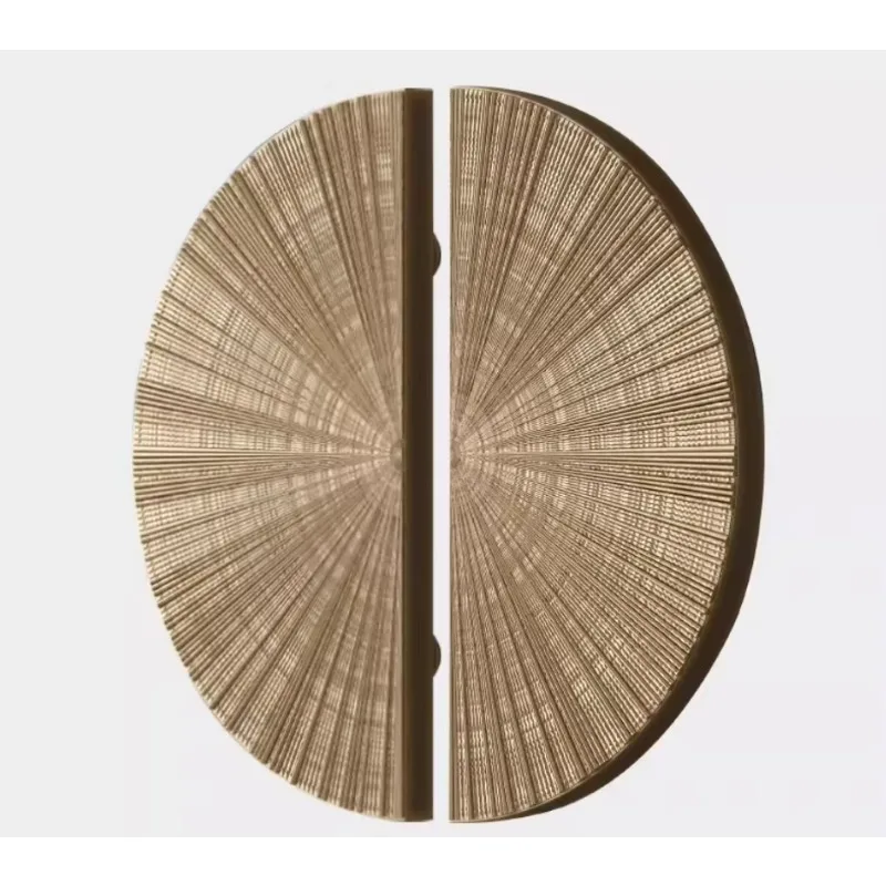 Maßgefertigter Türgriff aus Aluminiumlegierung, Holzmaserung-Doppeltürgriff