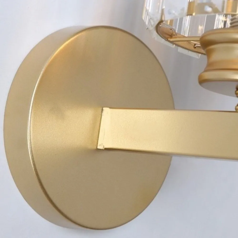 

Настенный светильник класса люкс с кристаллами, 3 цвета, изменяющий цвет LED-свет, настенный светильник с эффектом светодиодного освещения, настенный, диммируемый, декоративный светильник