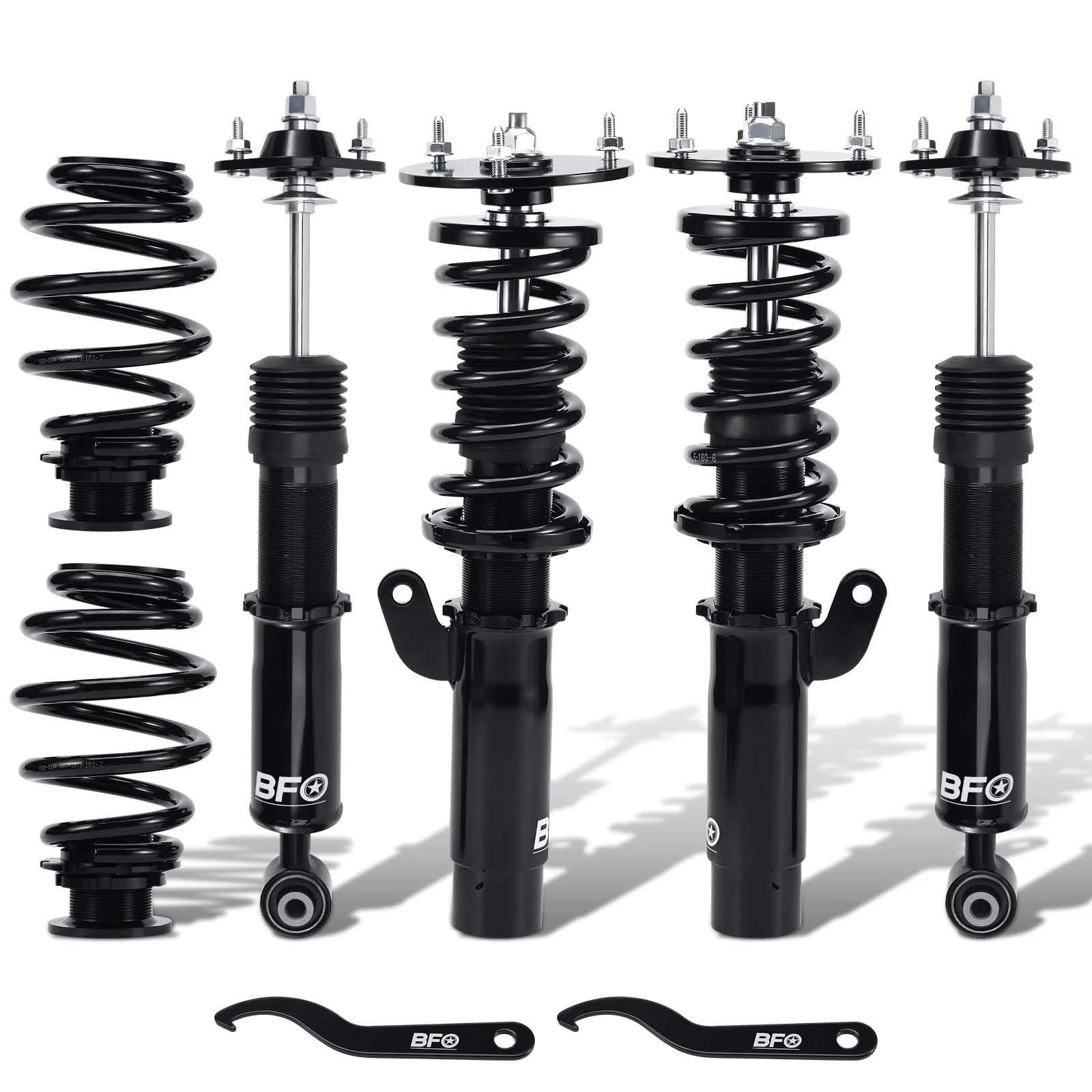 Front & Rear Coilovers Struts For BMW E46 318i 323Ci 328Ci 328i 323i 328is 323is Adjustable Height Shock Absorber Front Rear
