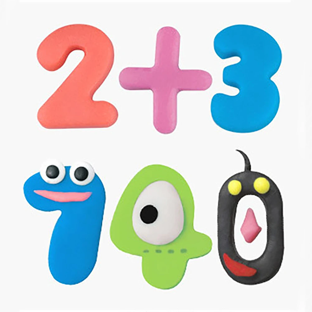 

47 Pcs Mold Set Colorful Tools DIY Number Stamps Cutting Toys Various Shapes Safe Material Kids Gift