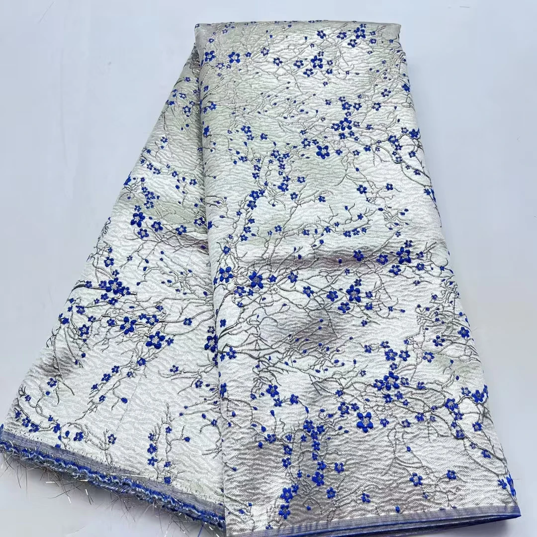 

Новейшая французская дамасская парчовая кружевная ткань 2025, высокое качество, африканская нигерийская жаккардовая кружевная ткань для женщин, вечернее платье PJK25134