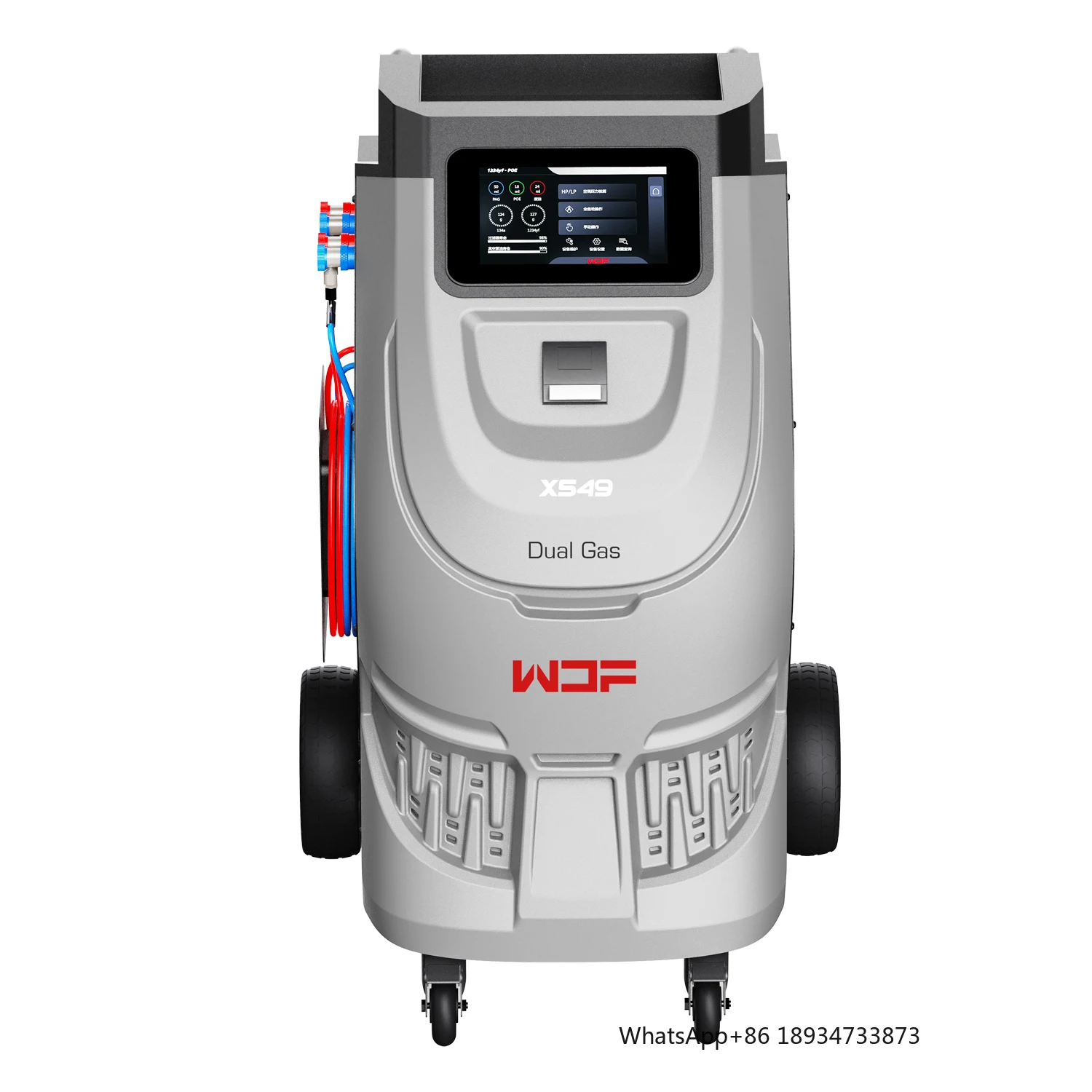 X549 Automobile Refrigerant Recovery and Filling Machine Car Air Conditioner Cleaning Machine Dual System for R1234a&R1234yf