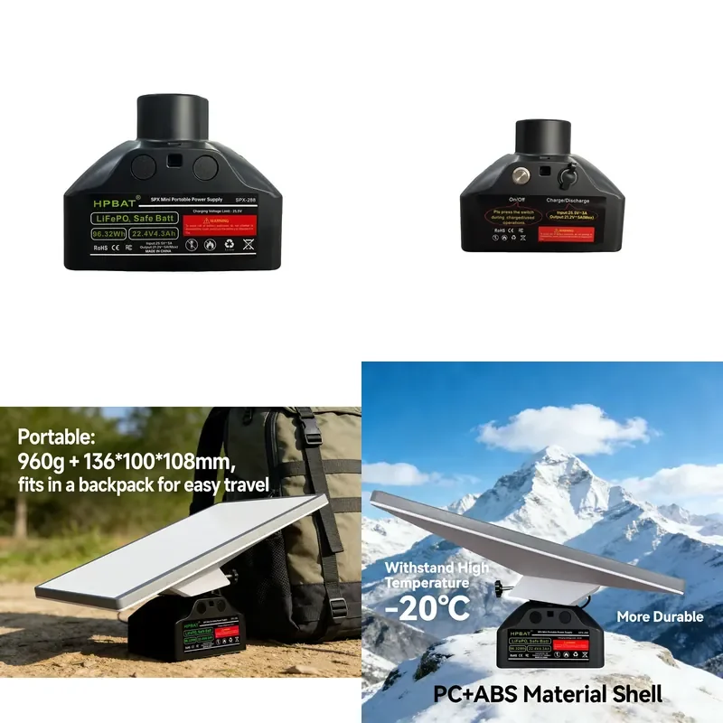Huaping SPX288 Portable Starlink Mini Power Accessory Kit-Emergency Battery for Beach Trips Desert Exploration & Van Life