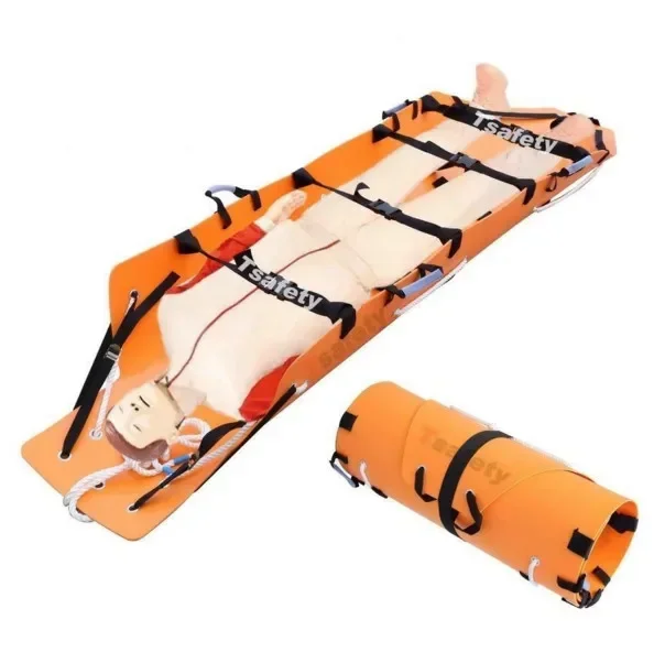 

Brand New Lift Roll stretcher folding multifunctional Fire emergency Well Height rescue Ne