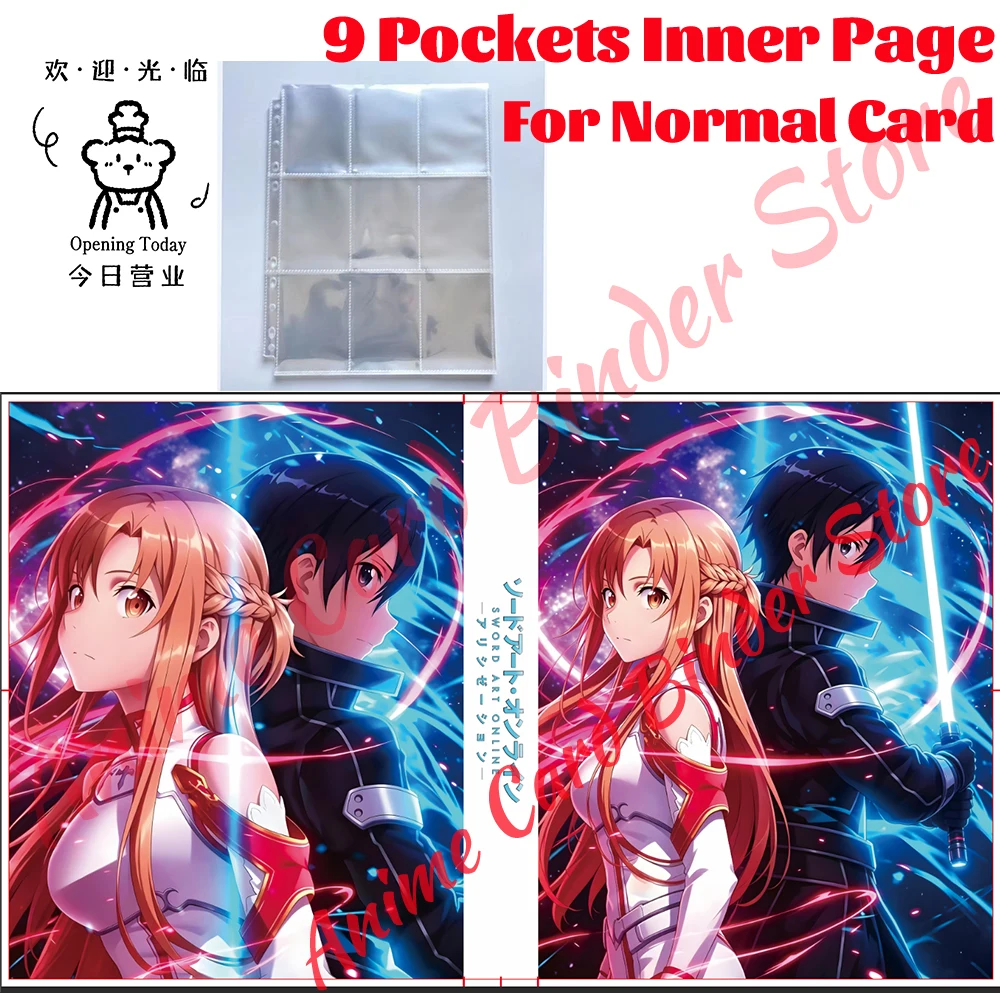 Newest Sword Asuna Couple Style Card Binder Various Large Capacity Customization For A4 A5 or Normal Card Collection