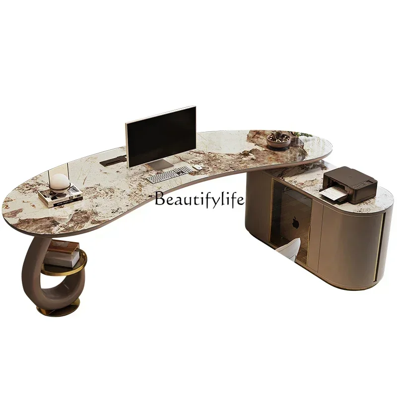 LJYLight Luxury High-Grade Stone Plate Simple Modern Boss Desk Designer Writing Desk