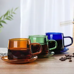 250/300Ml Will Be Rich Store Colorful Coffee Cup With Hands Tumbler Tea Juice Milk Water Beer Wine Mug Heat Resistant Glasses