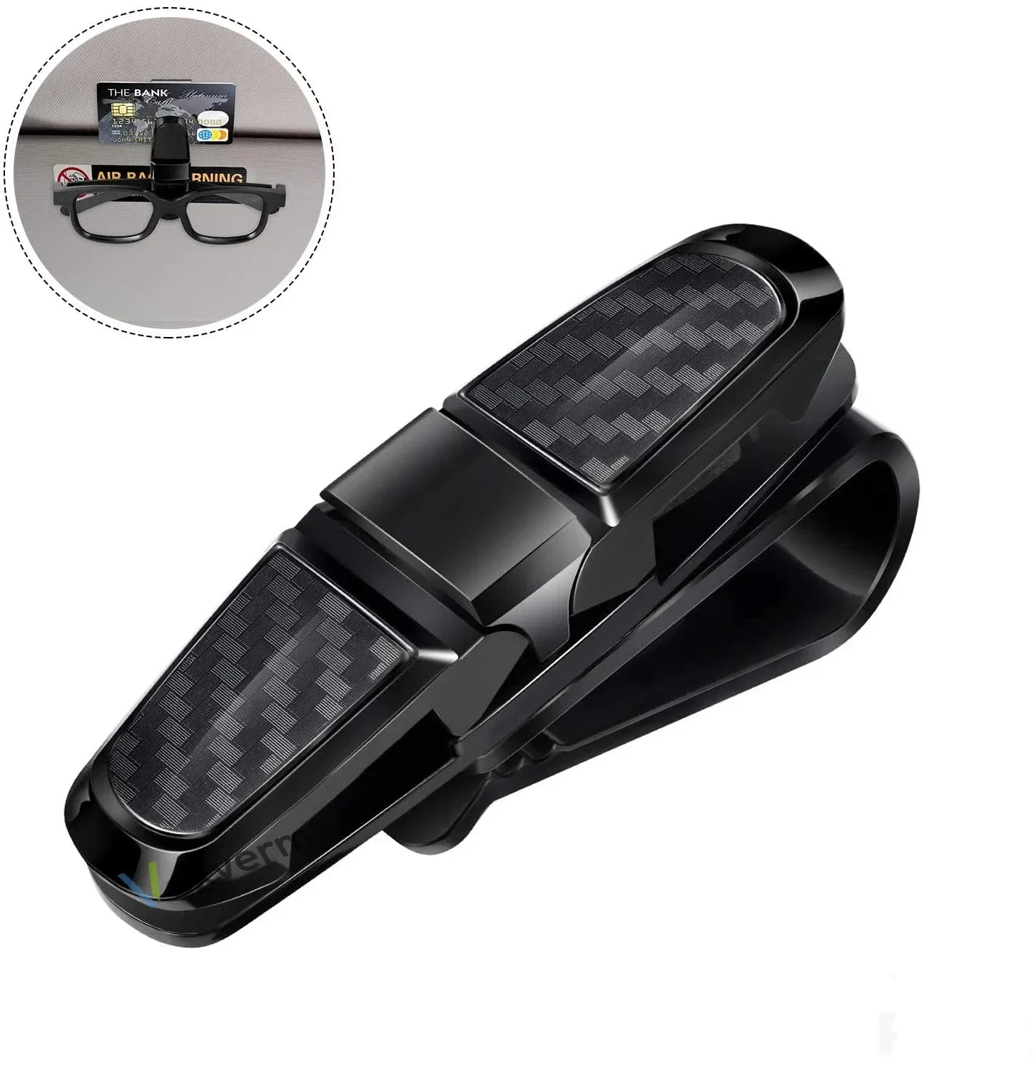 Car Sunglasses Holder Portable Car Sun Visor Glasses Clip ABS Eyeglasses Case Car Mout Ticket Card Clamp Auto Accessories