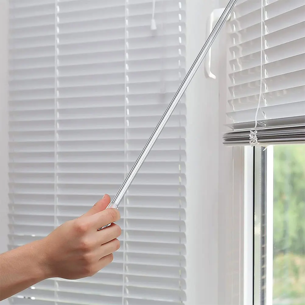 2pcs Drapery Blind Pull Hook Rod Wands Window Blind Pull Stick Plastics Blind Opener Home Curtain Hardware Accessories