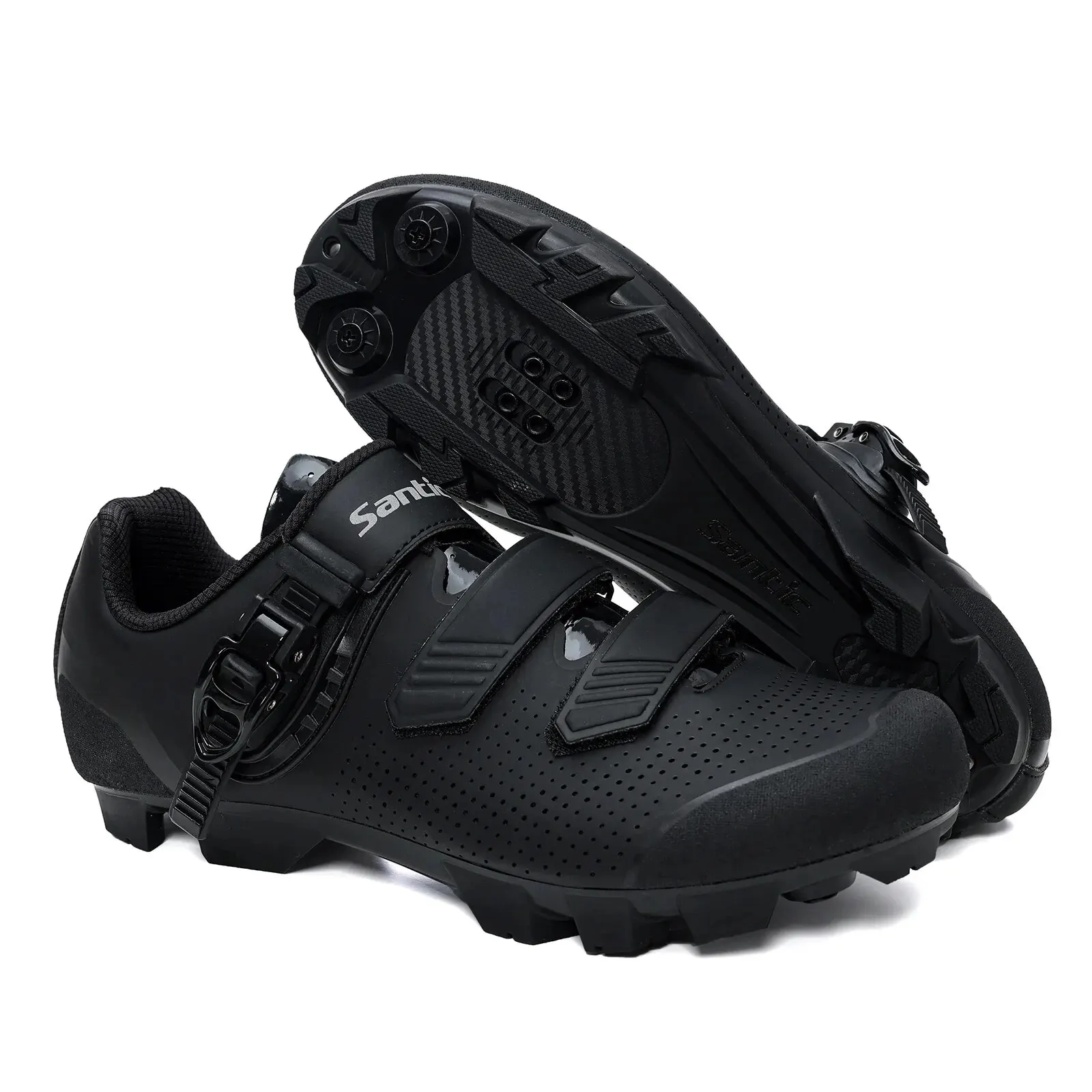 Santic Cycling Shoes Power-assisted Shoes Self-locking All-terrain Cycling Shoes MTB Sports Road Wear-resistant KMS20024