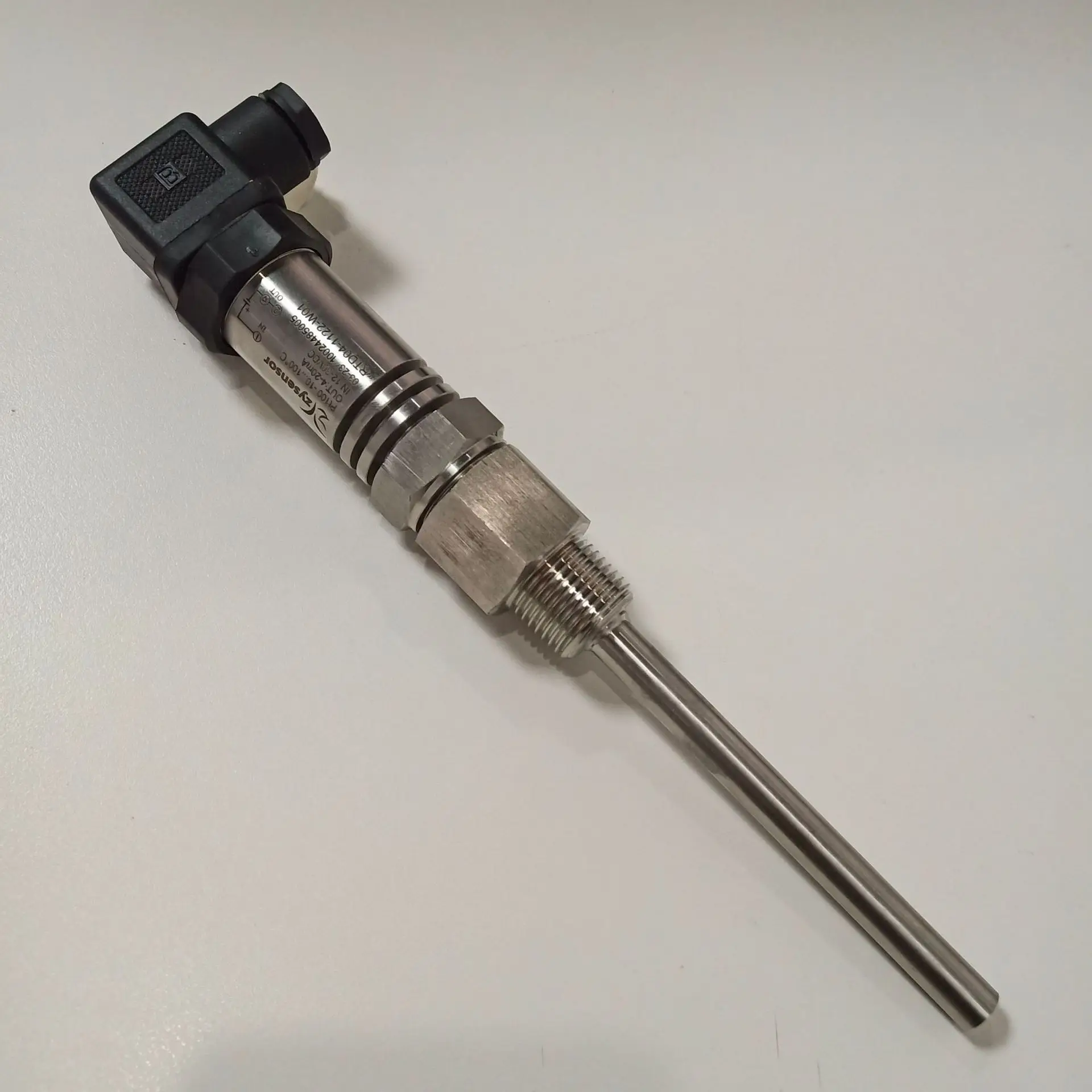 ZYSENSOR Casing Type Temperature Sensor -10-100 Degrees 4-20mA Rod Length 100MM PT1/2 Thread
