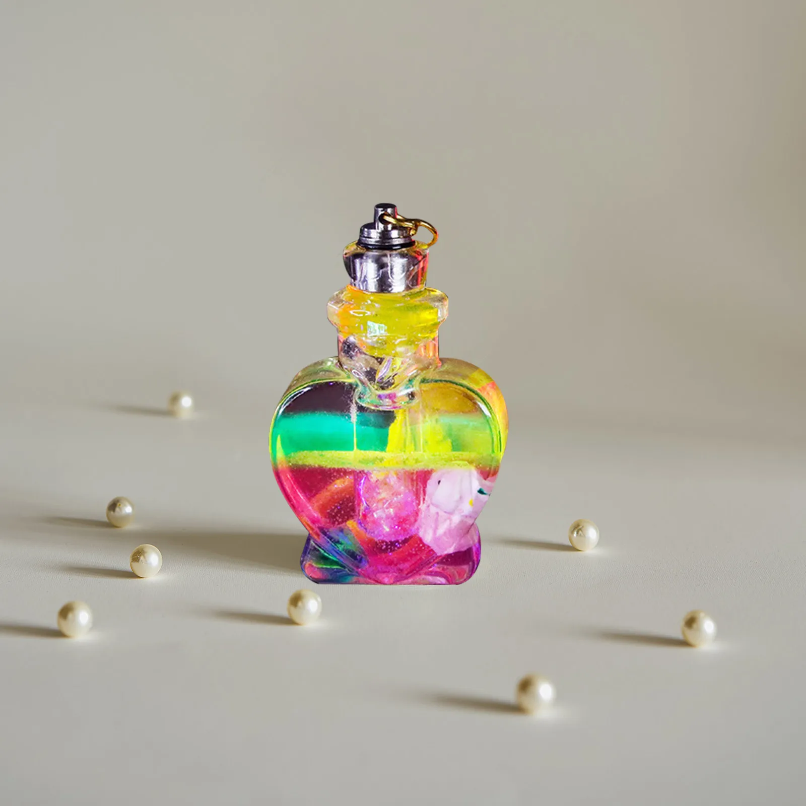 

1 Set Heart-Shaped Wishing Bottle Silicone Mold Reusable Diy Drift Bottle Making Craft Kit For Home Decor Gift Jewelry Making
