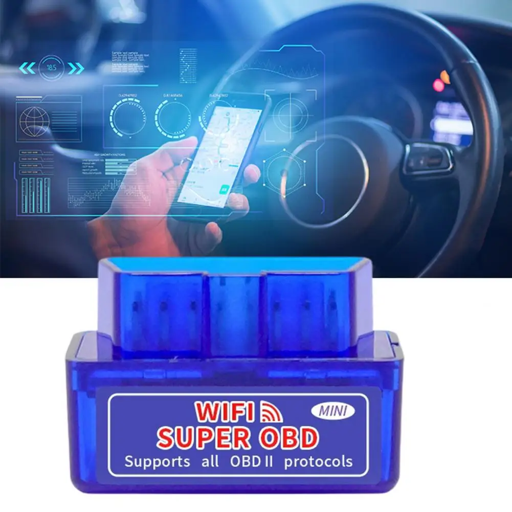 Car Diagnostic Scan Tool Plug And Play Fault Code Read WIFI Wireless OBD IIs Scanner Light Code Reader Car Tester Car Accessory