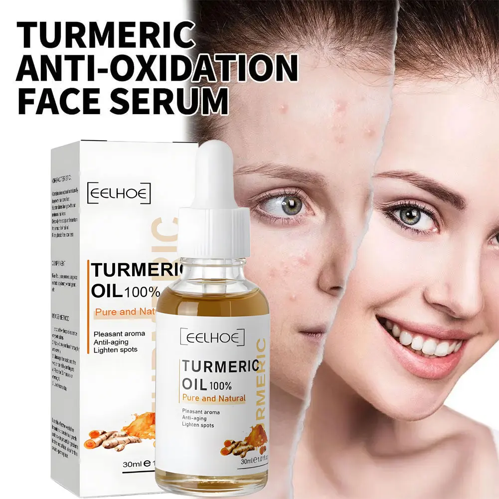 Turmeric Lemon Oil Skin Glow To Lightening Acne Dark Patches, Acne Bright Skin Dark Spot Corrector Face Whitening Serum