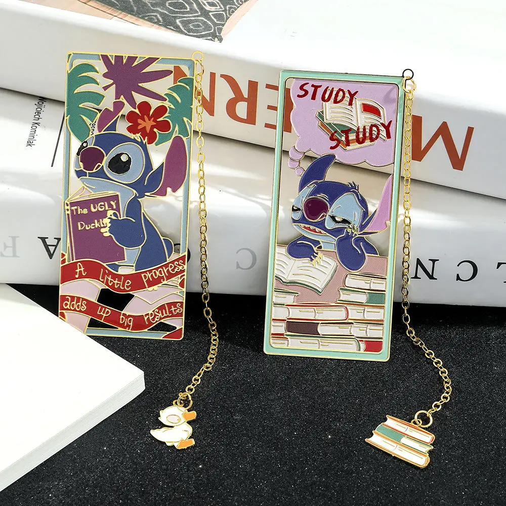 

Disney cartoon Stitch cute hollow metal bookmark, book page mark, children's birthday gift
