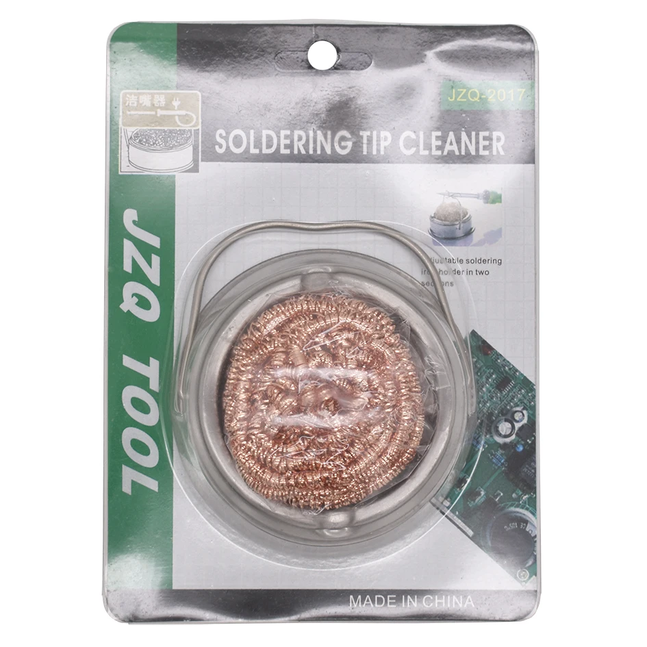 Metal Wire Welding Desoldering Soldering Solder Iron Tip Dross Cleaner Cleaning Steel Ball Mesh Filter Tin Remove