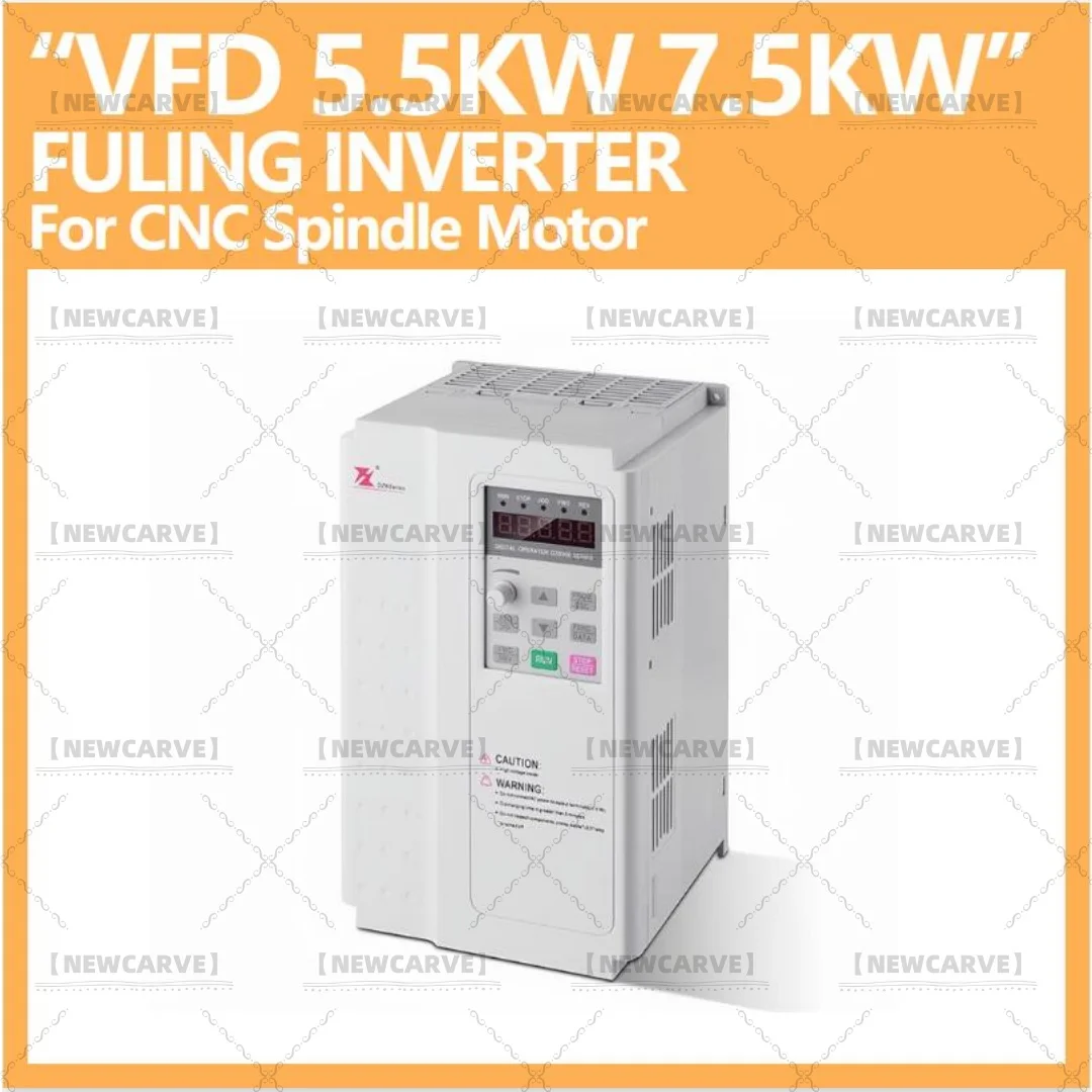 

Fuling VFD 5.5KW Frequency Converter Inverter BD600 Series For 4.5KW 5.5KW 220V 380V CNC Water Air Cooled Spindle Motor
