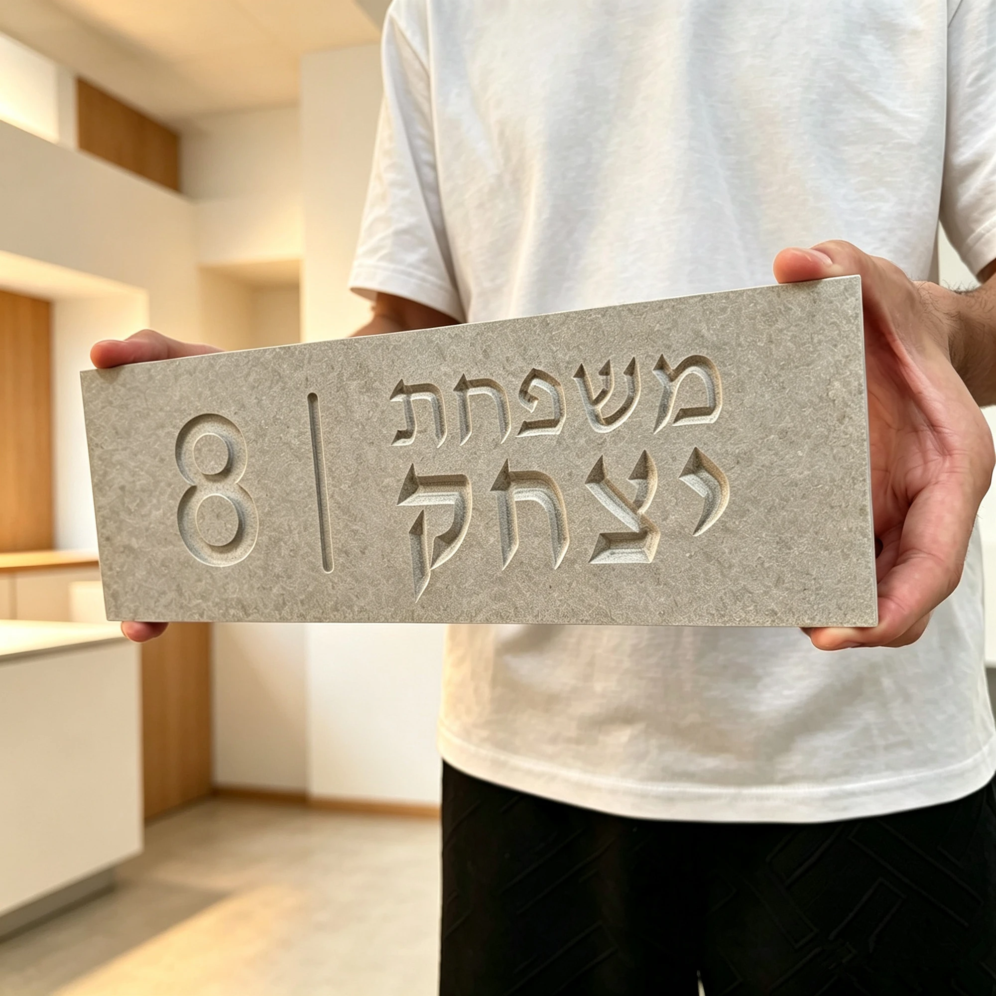 שלט כניסה לבית Address Entrance Sign, House Number Marker, Customized House Sign, Family Name Door Sign for House Entrance Decor