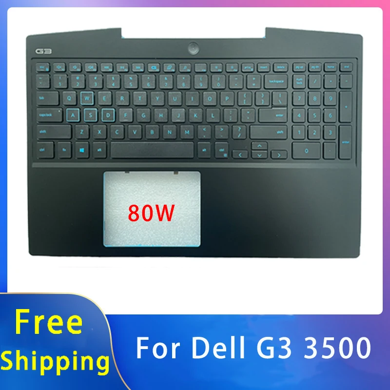 

Новинка, запасные аксессуары для ноутбука Dell G3 3500, Упор для рук/клавиатура с подсветкой 02DPKM, без отпечатков пальцев, версия 80 Вт