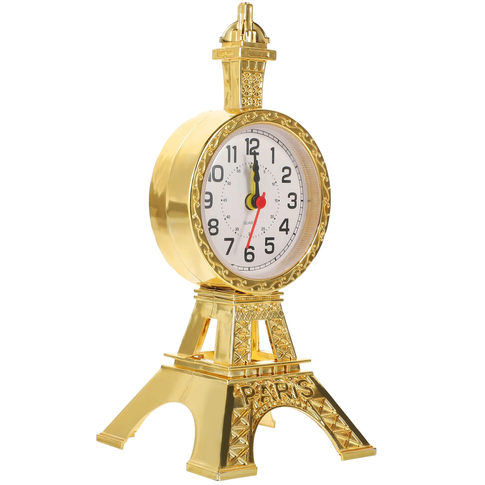 Pequeños adornos de reloj despertador Miss Clockwork Heavy Sleepers Relojes de plástico para dormitorio