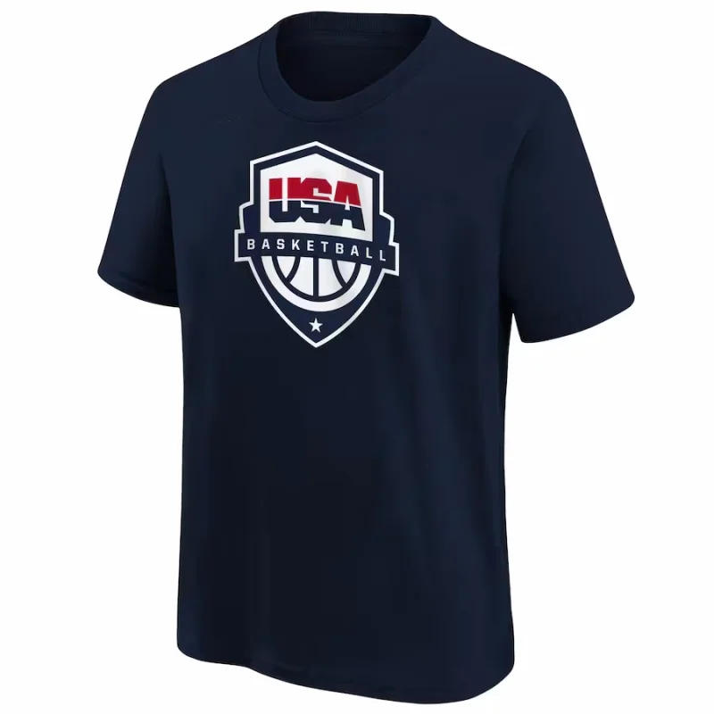 New Top Brand Pure Cotton USA Basketball Printed Round Neck T-shirt Simple And Fashionable Summer Men's Sports And Fitness Tees