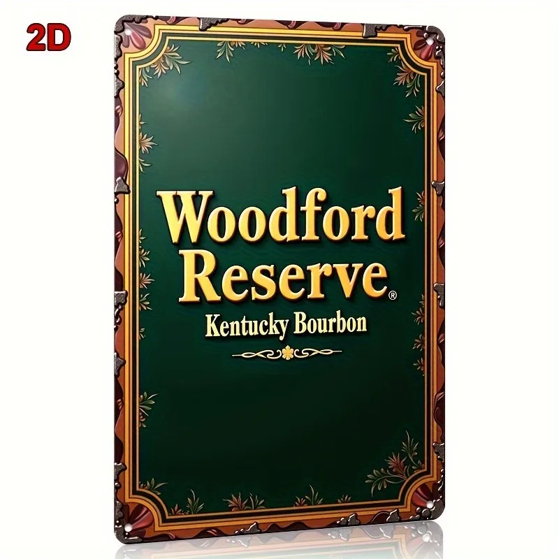Aluminum Woodford Reserve Kentucky Tin Metal Signs Home Décor 8x12