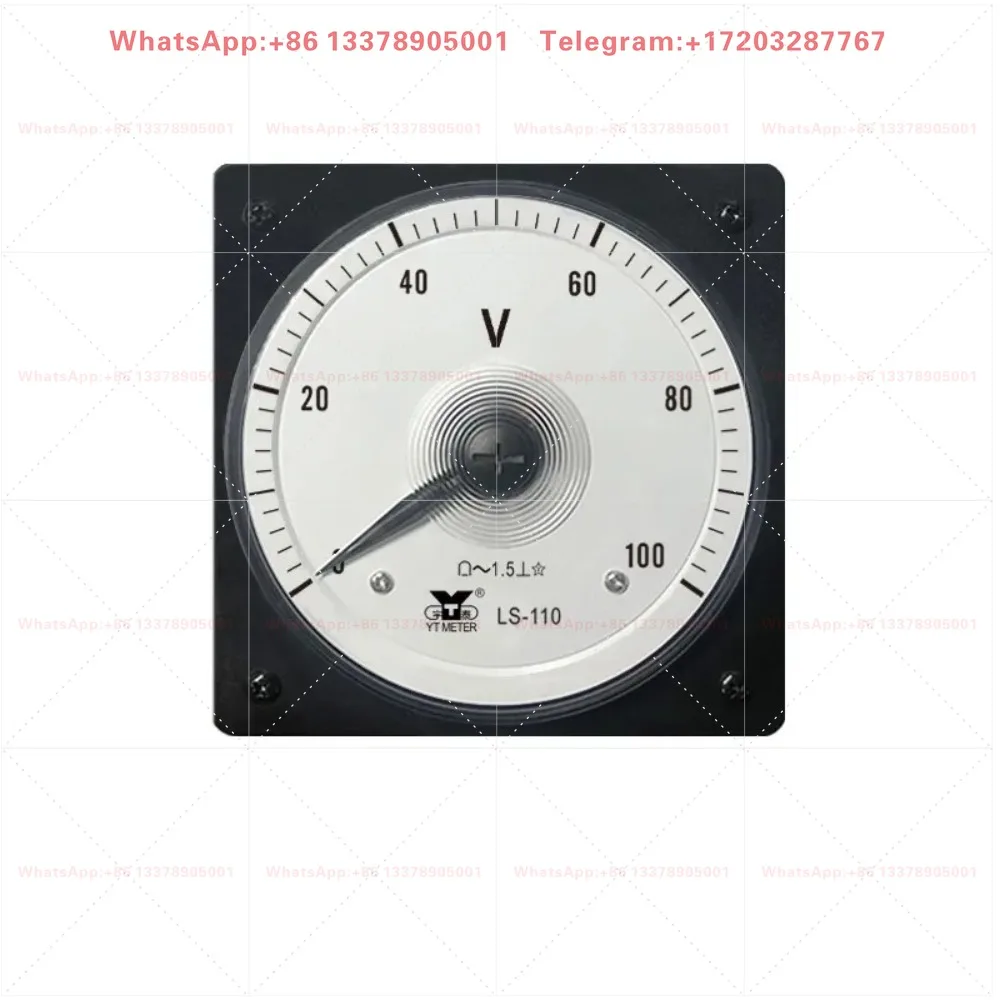 LS-110 AC voltmeter wide angle 240 degrees 75v 100v 200v 750v marine pointer instrument AC