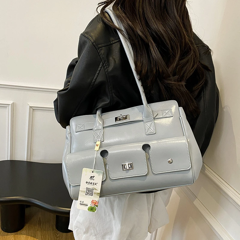 

Popular Classic Women's Tote Bag Leather Shoulder Strap Elegant Design By Famous Designer Luxury Brand Ladies