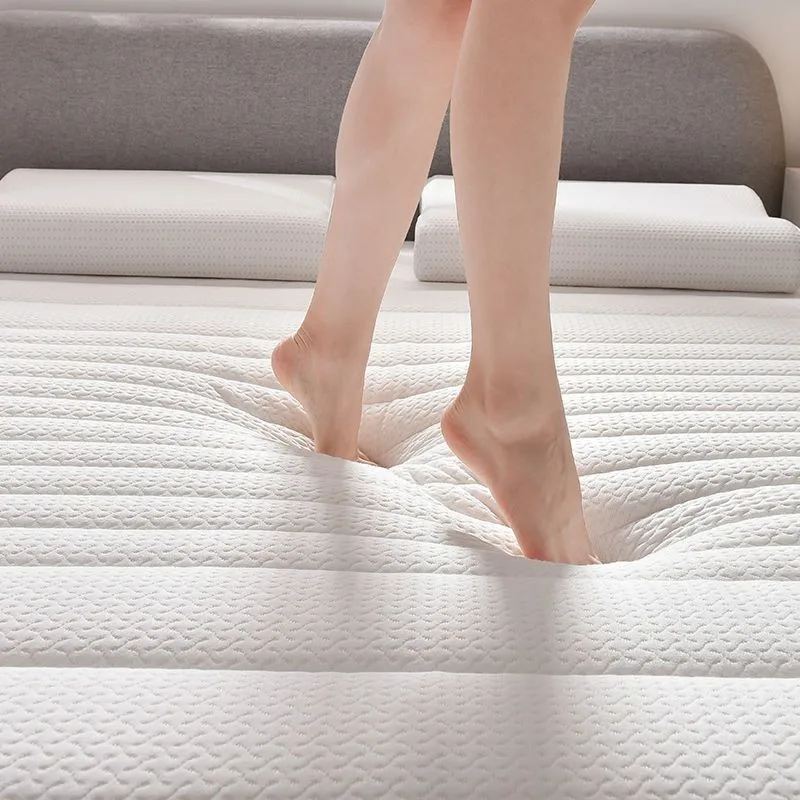 مرتبة سميكة من ألياف اللاتكس المضغوطة من القطن الناعم وسادة سرير مزدوجة مقاس واحد قابلة للتنفس للمنزل