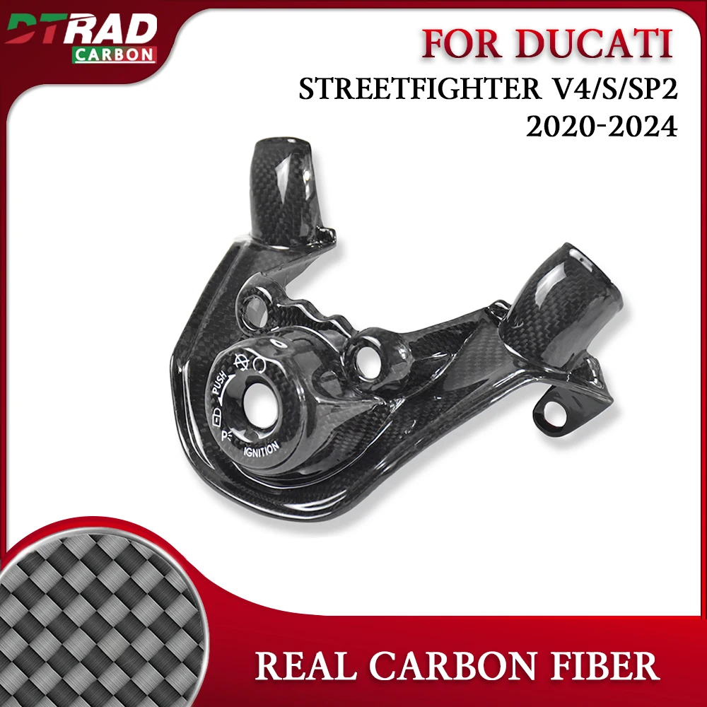 

Мотоциклетный чехол для ключей для DUCATI Streetfighter V4 V4S SP 2020-2024, чехлы для ключей из углеродного волокна, модифицированные аксессуары