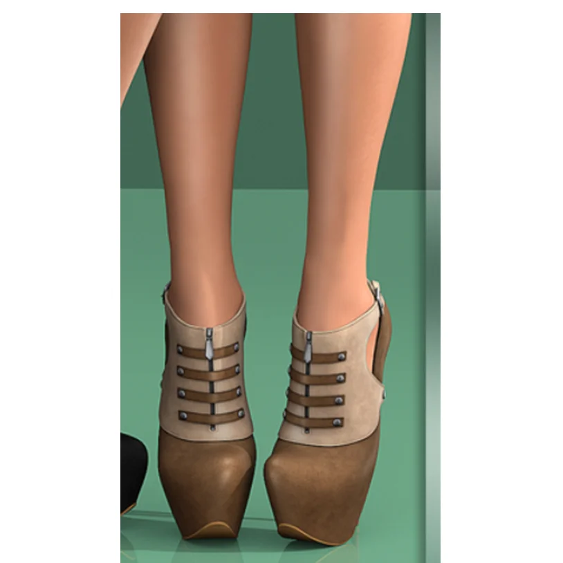 

Brown Zipper Shallow Platform Boots Thin High Heel Pointed Toe Fashion Sexy 2025 Winter Big Size Woman Shoes Zapatillas Mujer