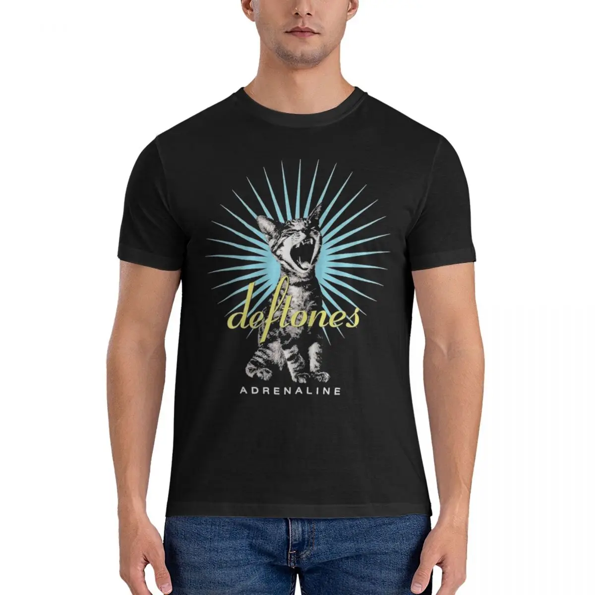 

Men Deftones Heavy Metal Band T-Shirts Cotton Tops Beach Aesthetic Short Sleeve T-Shirt O Neck Tee Shirt Big Size 5XL 6XL