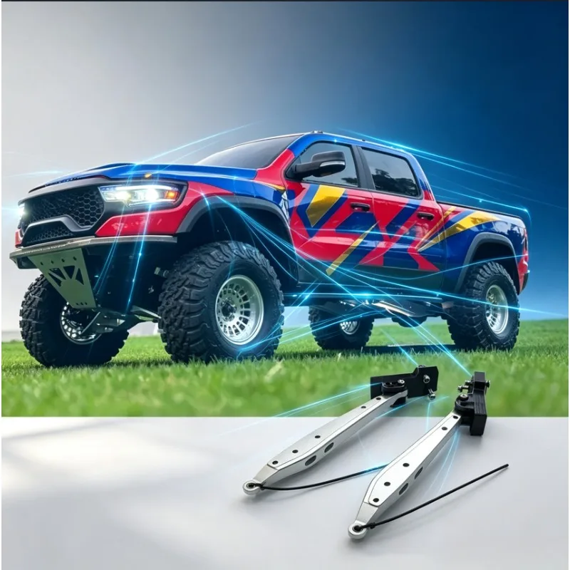 1/8 RC Crawler High Strength Metal Trailing Arms Direct Fit Suspension Kit for KM Dodge RAM 1500 TRX Heavy Duty Upgrade Parts