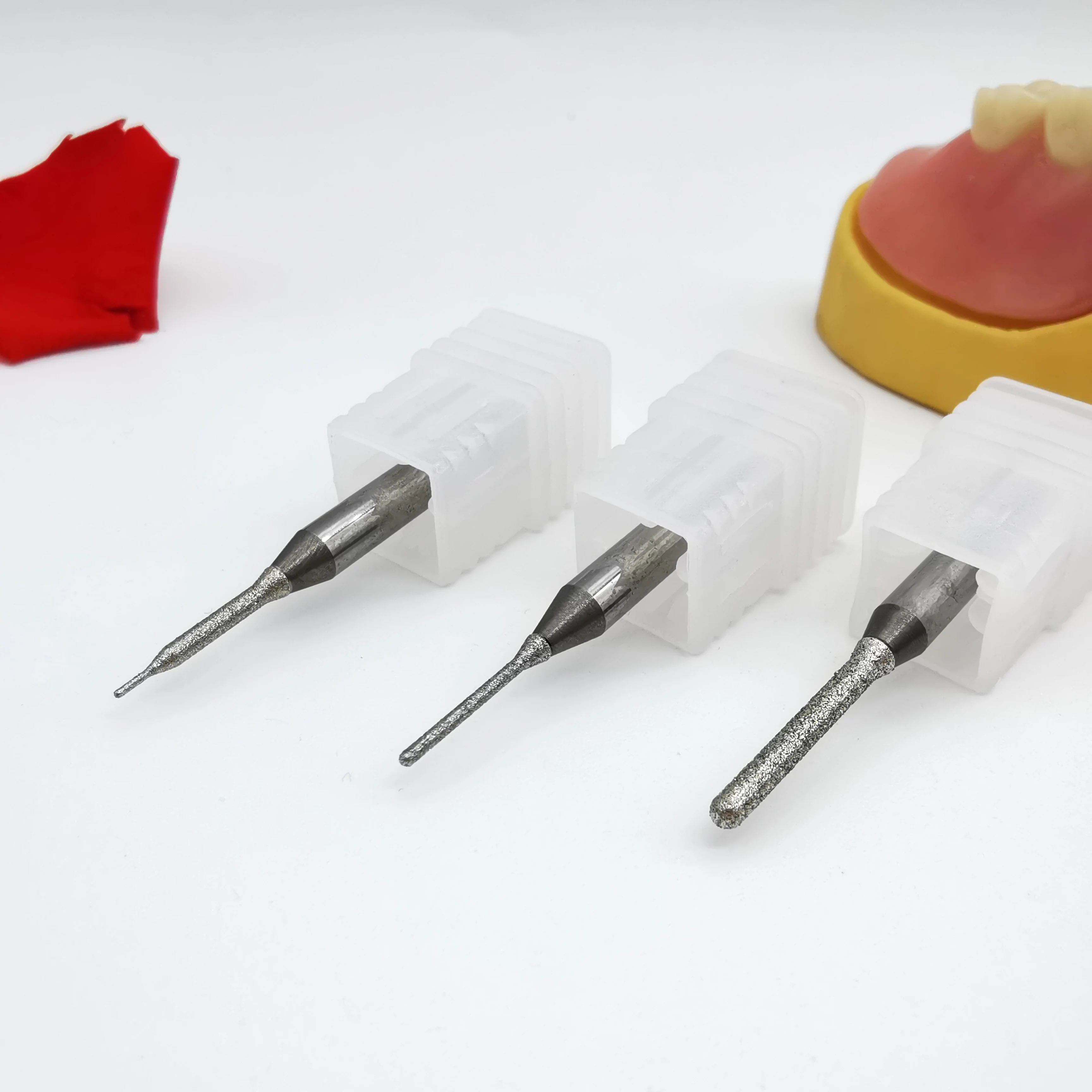 Dental Milling Burs for AIM CAD/CAM Glass Ceramic Tungsten Carbide Made Cutter Milling Burs lithium disilicate