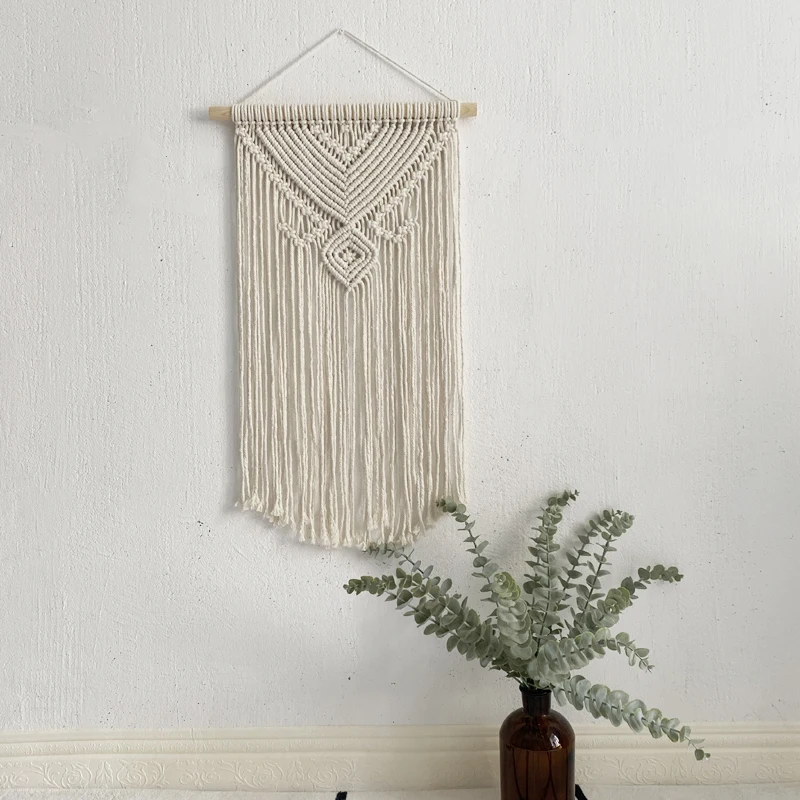 

Macrame Wall Hanging Tapestry Handmade Bohemian Ethnic Chic Tapestry Boho Woven Wall Art Decor