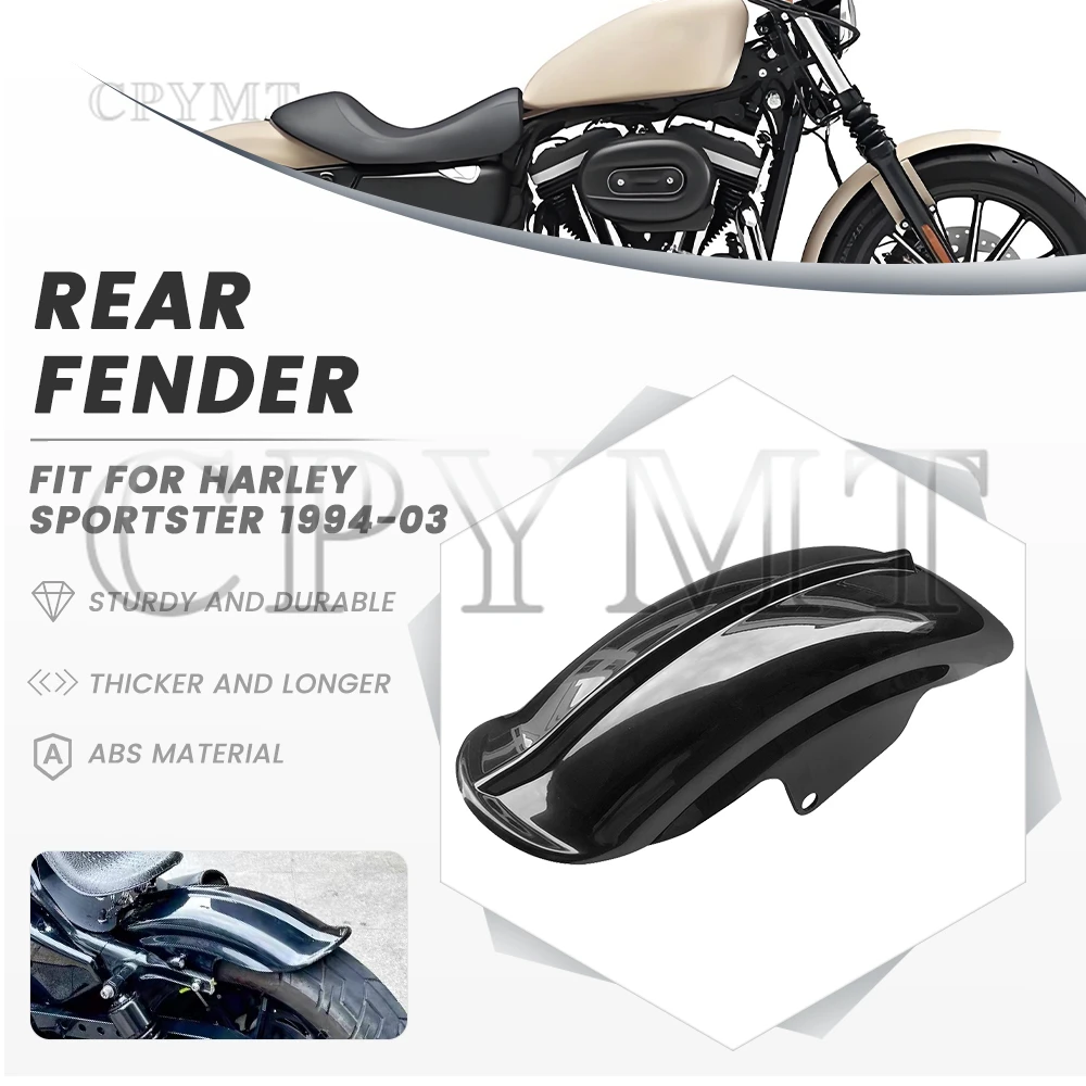 

Rear Fender Motorcycle Universal Unpainted ABS Short Mud Guard Fit For Bobber Racer Motocross Accessories Parts Frames 1994-2003