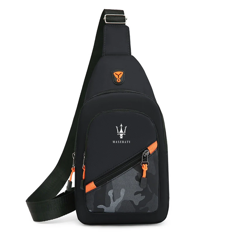 Leisure Car Logo Small Backpack One-shoulder Bag Messenger Bags For Maserati Quattroporte Spyder Levante Coupe GranTurismo